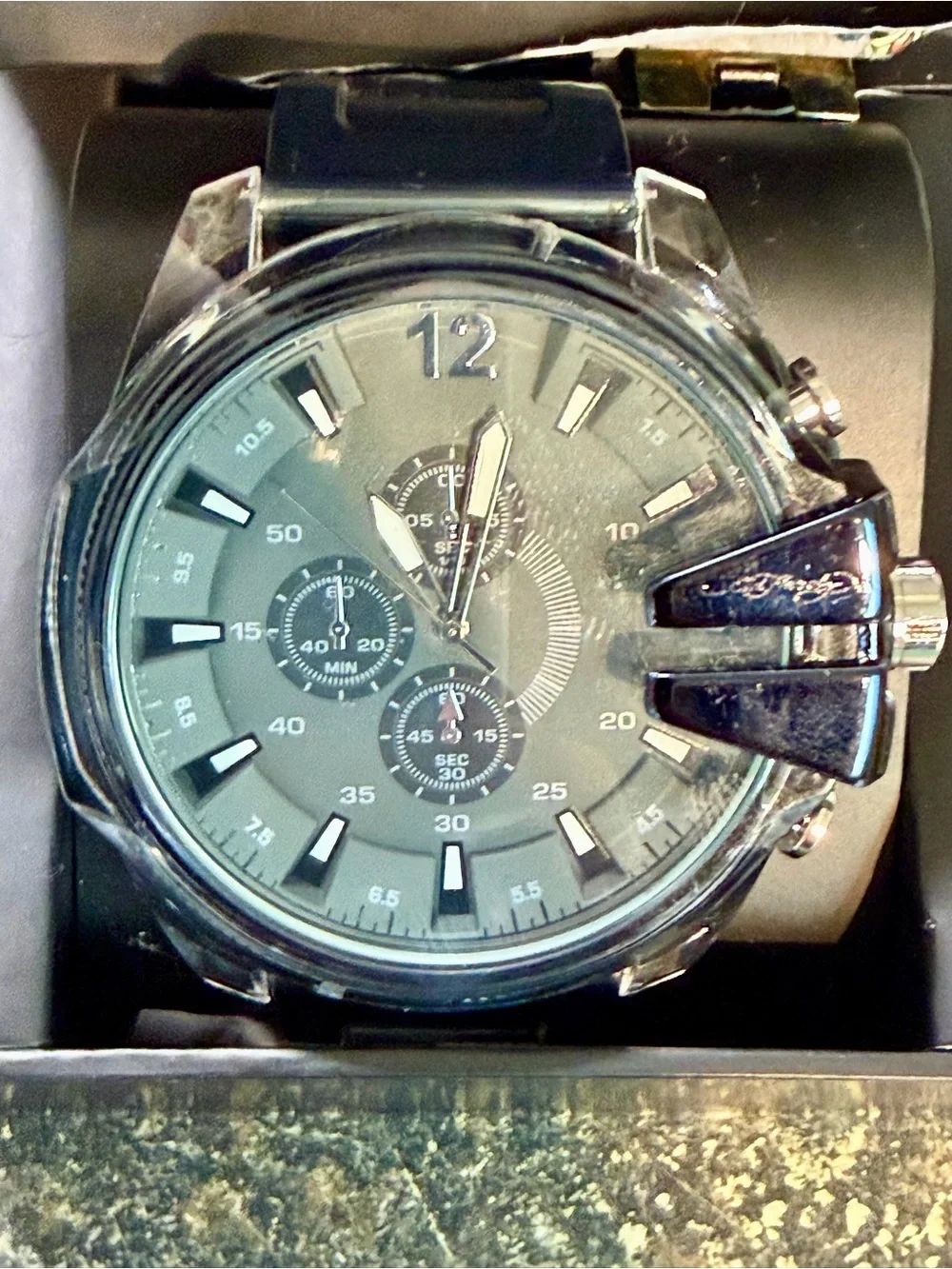 Ed Hardy Quartz Chronograph Men's Watch NWT